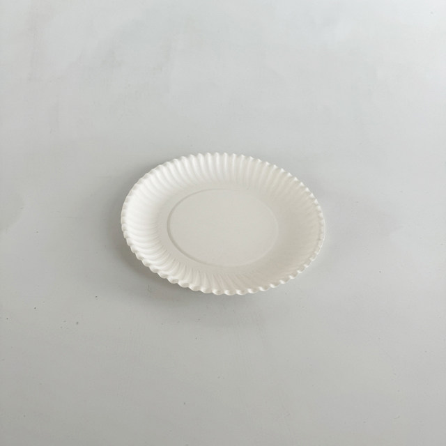 6inch white paper plate